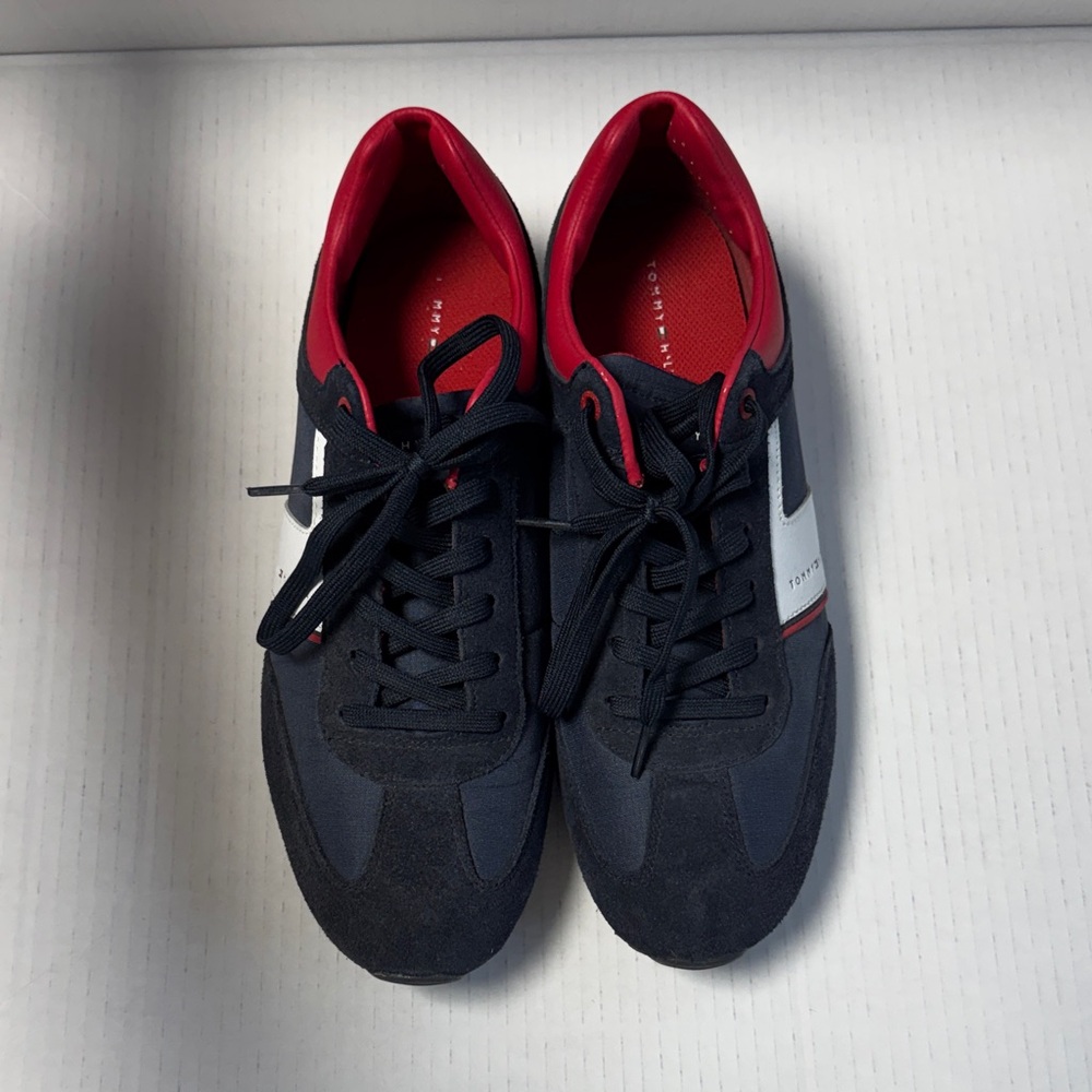 Men's Black and Red Sneakers